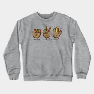 Plymouth Rock, Paper, Turkey Crewneck Sweatshirt